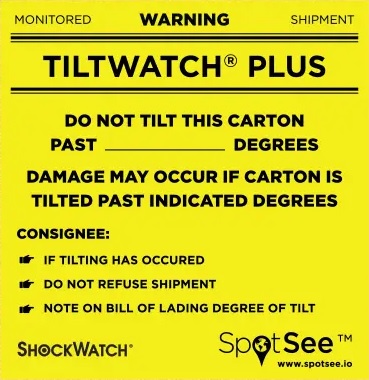 Tiltwatch Plus Warning