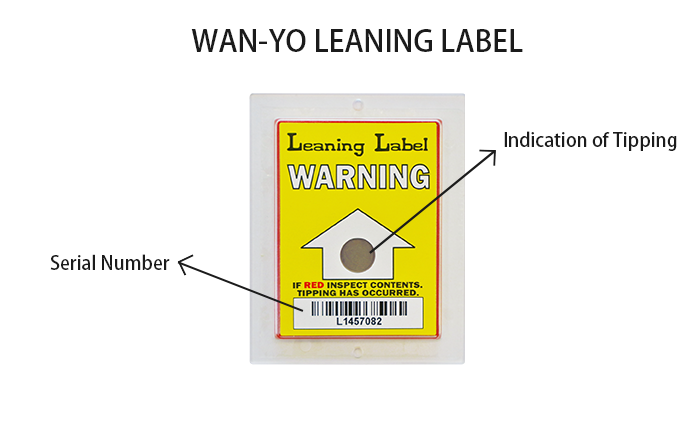 leaning label apperance