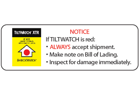 tiltwatch xtr alert stickers